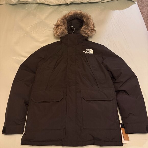The North Face Men’s Arctic Parka Jacket Black Size M | 600 Fill Down Faux Fur H - Picture 1 of 5